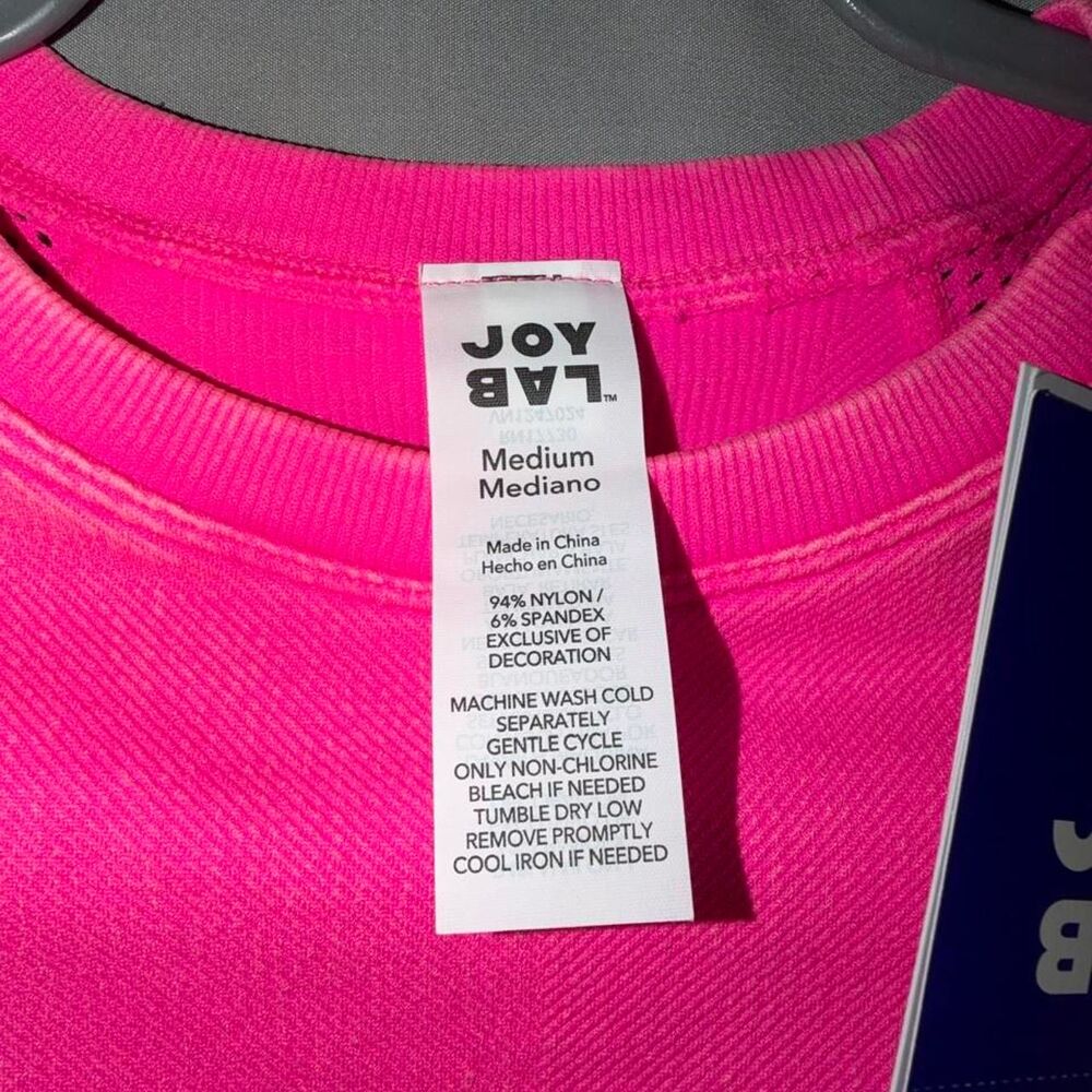 Hot pink Joy Lab crop top - Picture 5 of 8